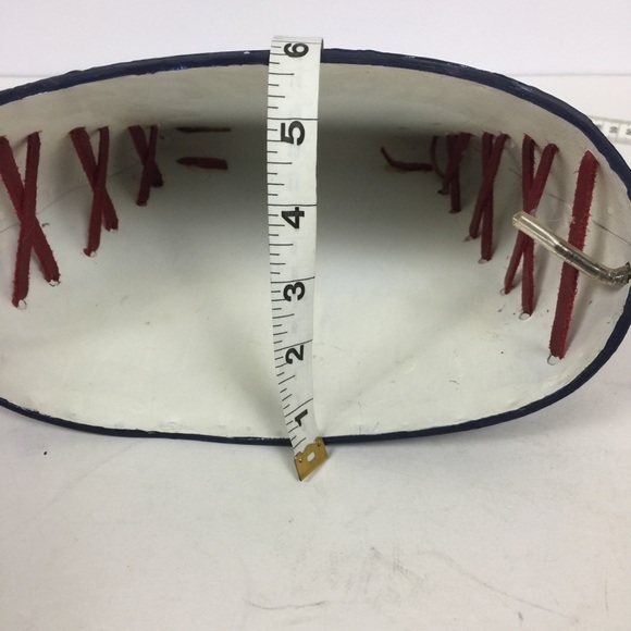 Dept. 56 Painted Flag Hanging Metal Bucket Door Decoration with Flowers New - Picture 7 of 9